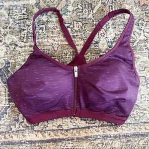 VSX Victoria’s Secret Knockout Front Close Sports Bra purple size 34C